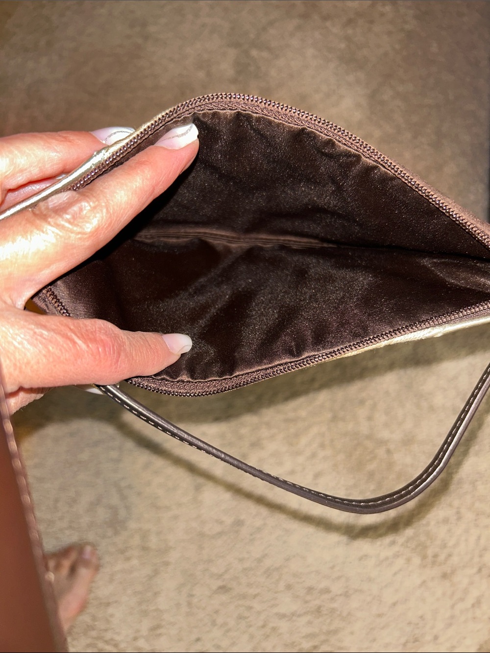 Coach Patchwork Metallic, Tan and Brown Wristlet Trio - Picture 16 of 16